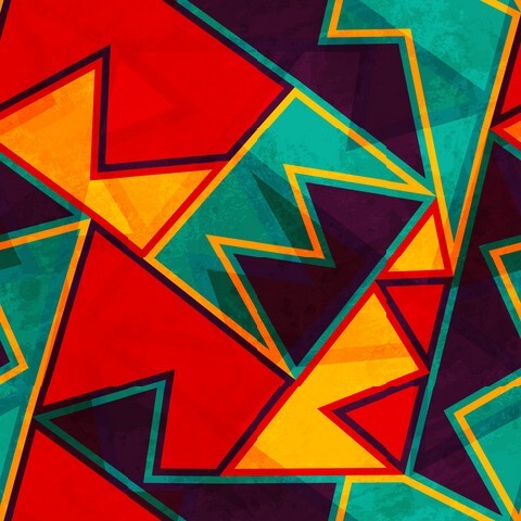 Bright African texture with grunge effect